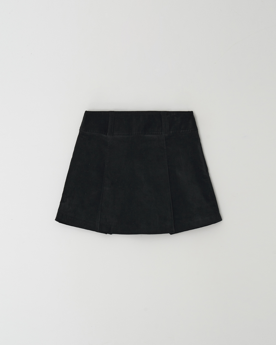 [3RD]Velvet mini skirt(2color)